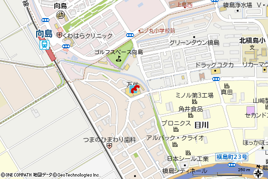 宇治槙島店付近の地図